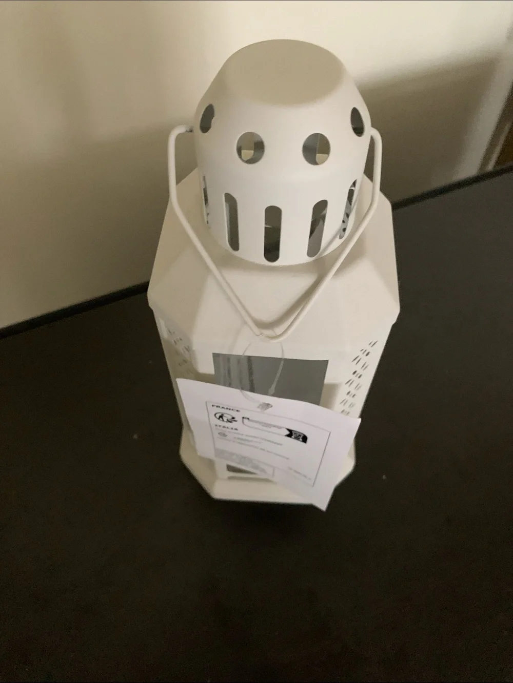 IKEA Cream Decorative Lantern with Handle New